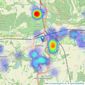 Jackson-Stops - Dorking listings heatmap