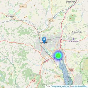 Jackson-Stops - Exeter Developments listings heatmap