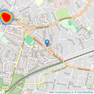 Jackson-Stops - New Homes listings heatmap