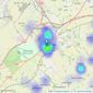 Jackson-Stops - Newmarket listings heatmap