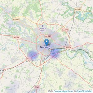 Jackson-Stops - Norwich listings heatmap