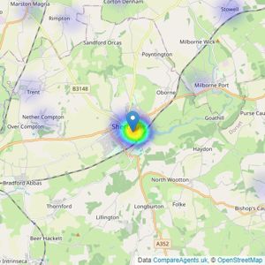 Jackson-Stops - Sherborne listings heatmap