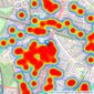 Jacksons Estate Agents - Streatham listings heatmap