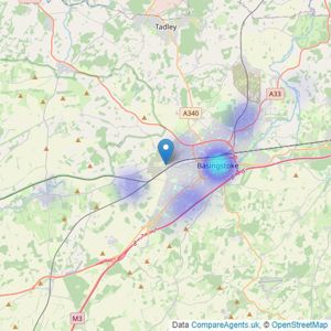 Jacobs Properties - Basingstoke listings heatmap