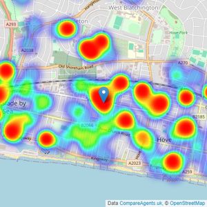 Jacobs Steel - Hove listings heatmap