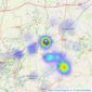 Jaine Whitfield Bespoke Estate Agents - Powered by eXp UK, Corsham listings heatmap