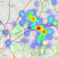 James Bailey Sales & Lettings - Sutton listings heatmap