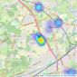 James Neave - The Estate Agent - Addlestone listings heatmap