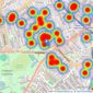 James Pendleton - Clapham listings heatmap