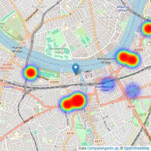 James Pendleton - Land, New Homes & Investments listings heatmap