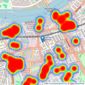 James Pendleton - Wandsworth Town listings heatmap