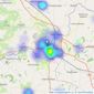 James Sellicks Estate Agents - Market Harborough listings heatmap