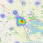 James Sellicks Estate Agents - Oakham listings heatmap