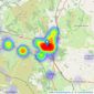 James.Dean - Abergavenny listings heatmap