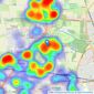 Jan Forster Estates - Gosforth listings heatmap