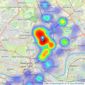 Jan Forster Estates - High Heaton listings heatmap