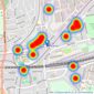 Japan Services Rent - London - Sales listings heatmap