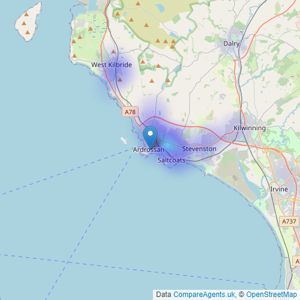 JAS Campbell & Co Ltd - Ardrossan listings heatmap