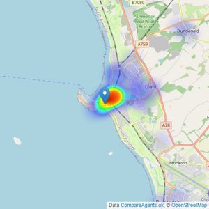 JC Roxburgh Properties Ltd. - Troon listings heatmap