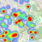 jdm - Chislehurst listings heatmap