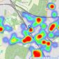 jdm - Petts Wood listings heatmap