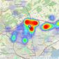 Jeffrey Ross - Llanishen listings heatmap