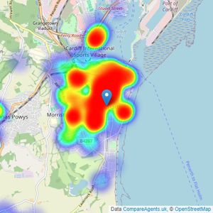 Jeffrey Ross - Penarth listings heatmap