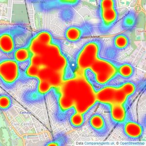 Jeffrey Ross - Roath listings heatmap