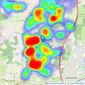 Jeffries & Dibbens Estate and Lettings Agents - Waterlooville listings heatmap