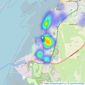 Jennings Estate Agents - Heysham listings heatmap