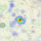 Jeremy McGinn & Co - Stratford-Upon-Avon listings heatmap