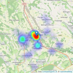 Jeremy Swan - Great Missenden listings heatmap