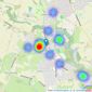 JH Sales and Lettings - Bury listings heatmap