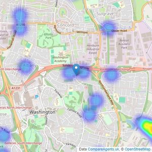 Jill Moore Select Properties - Washington listings heatmap