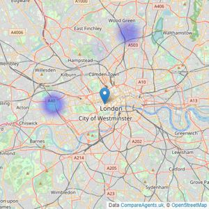 JLL - First Time Buyer Homes listings heatmap