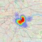 JLL - Greenwich listings heatmap