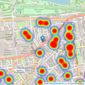 JLL - Knightsbridge listings heatmap