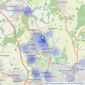 JMS Sales & Lettings - Hucknall listings heatmap