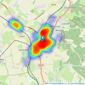 JNP - Princes Risborough listings heatmap