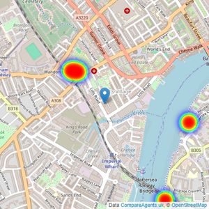 Jo Webster Properties Ltd - London listings heatmap