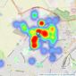 Joe Graham Property Sales - Bognor Regis listings heatmap