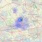 John Brown Estate Agents - St Helens listings heatmap