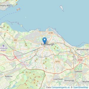 John Clegg & Co - Edinburgh listings heatmap