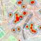 John D Wood & Co. Sales - Belgravia listings heatmap