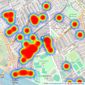 John D Wood & Co. Sales - Parsons Green listings heatmap