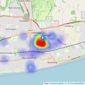 John Edwards & Co - Worthing listings heatmap