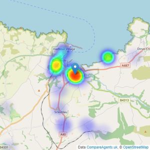 John Francis - Fishguard listings heatmap