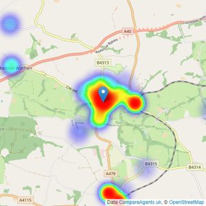 John Francis - Narberth listings heatmap