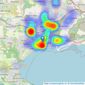 John Francis - Swansea listings heatmap