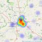 John German - Ashbourne listings heatmap